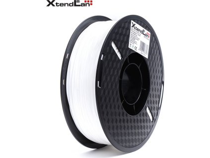 XtendLAN TPU filament 1,75mm průhledný bílý 1kg