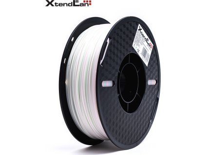 XtendLAN PLA filament 1,75mm svítící duhový 1kg