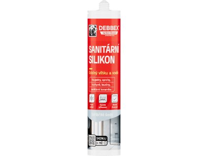 Sanitární silikon 280 ml kartuše stříbřitě šedá
