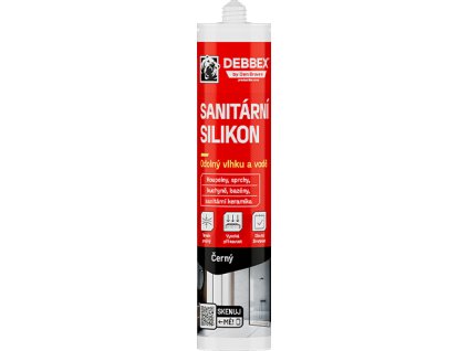 Sanitární silikon 280 ml kartuše černá