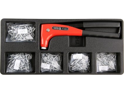 Vložka do zásuvky - kleště nýtovací, 5x sada nýtů