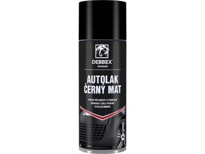 Autolak černý mat 400 ml aerosolový sprej černá