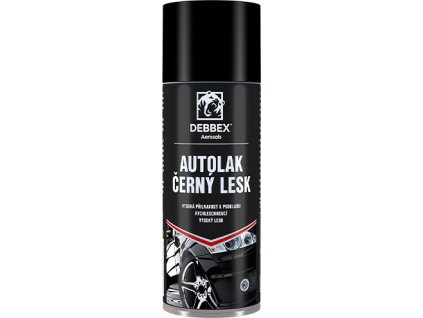 Autolak černý lesk 400 ml aerosolový sprej černá