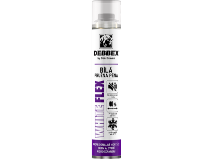 Bila pruzna pena WHITE FLEX debbex web 2026