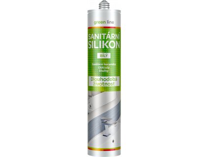 Sanitární silikon Green Line 280 ml bílá