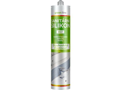 Sanitární silikon Green Line 280 ml kartuše bílá