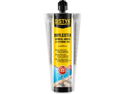 Chemická kotva VINYLESTER DISTYK Line 280 ml kartuše šedá