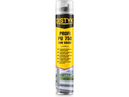 Pistolová pěna PROFI PU 750 DISTYK Line 750 ml pistolová dóza zelená