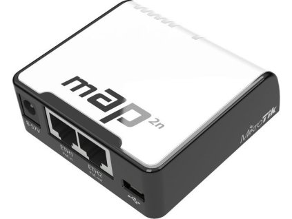 MikroTik RBmAP2nD, 2x LAN PoE+ in/out, 2,4 GHz Wi-FI 4, L4