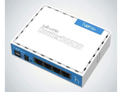 MikroTik, RouterBOARD RB941-2nD, hAP-Lite, 650Mhz CPU, 32MB RAM, 4xLAN, 2.4Ghz 802b/g/n, ROS L4, case, PSU