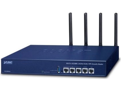 Planet VR-300W6A Enterprise router/firewall VPN/VLAN/QoS/HA/AP kontroler, 2xWAN(SD-WAN), 3xLAN, WiFi 802.11ax