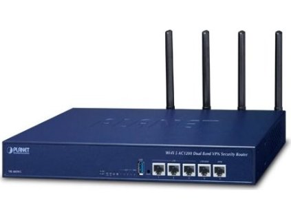 Planet VR-300W5 Enterprise router/firewall VPN/VLAN/QoS/HA/AP kontroler, 2xWAN(SD-WAN), 3xLAN, WiFi 802.11ac