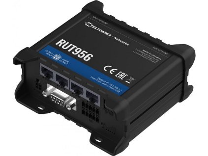Teltonika LTE Wi-Fi Router RUT956, 2,4 GHz, 802.11b/g/n, 2/3/4G, LTE, GPS, 4x DI/DO