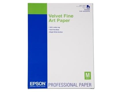 Velvet Fine Art Paper, DIN A2, 260g/m?, 25 listů