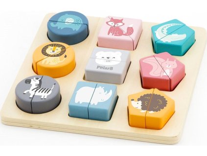 Dřevěná Vkládací puzzle Viga Zoo