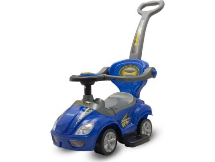 Dětské odrážedlo s vodící tyčí 3v1 Baby Mix Mega Car modré