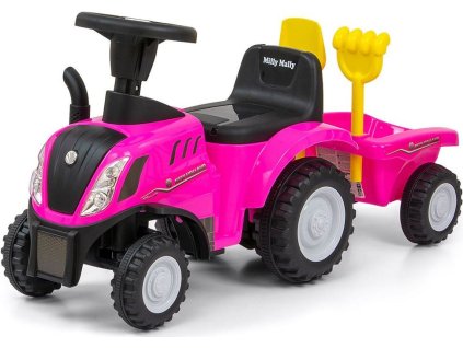 Odrážedlo NEW HOLLAND T7 TRAKTOR Milly Mally růžové