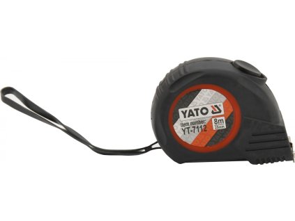 Metr svinovací 8 m x 25 mm autostop