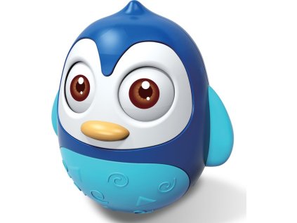 Kývací hračka Baby Mix tučňák modrý