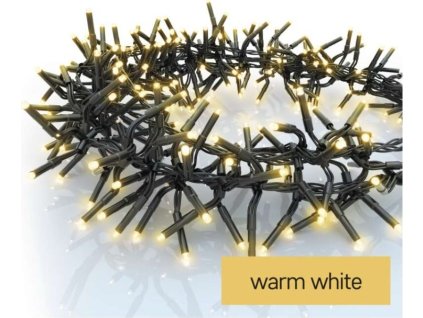 LED vánoční řetěz – ježek, 7,2 m, venkovní i vnitřní, teplá bílá, programy, časovač