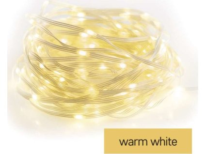 LED vánoční drop řetěz, 12 m, venkovní i vnitřní, teplá bílá, časovač