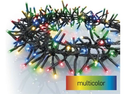 LED vánoční řetěz – ježek, 7,2 m, venkovní i vnitřní, multicolor, programy