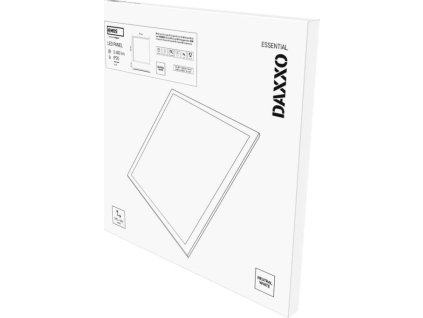 LED panel DAXXO backlit 60×60, čtvercový vestavný bílý, 36W neutr. b.