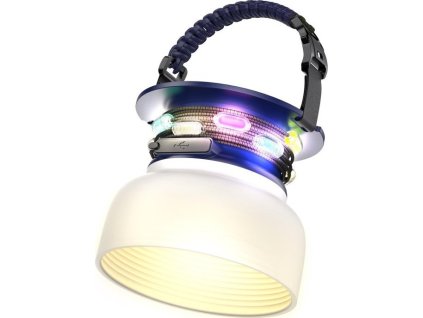 IMMAX solární kempingová lampička s integrovaným RGB LED světelným řetězem/ 10W/ IP65/ USB-C