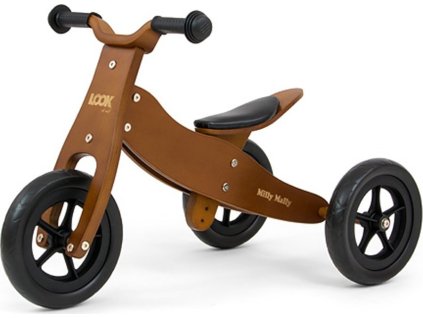 Dětské multifunkční odrážedlo 2v1 Milly Mally Cool Dark Natural