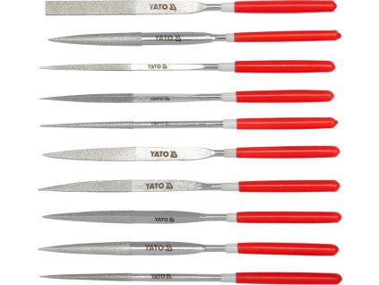 Sada pilníků jehlových diamantových 4 x 160 mm 10 ks 50 mm