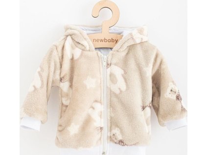 Kojenecká Wellsoft zimní mikinka s kapucí New Baby Polar Bear 74 (6-9m)