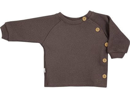 Kojenecké tričko s dlouhým rukávem Koala Pure brown 62 (3-6m)