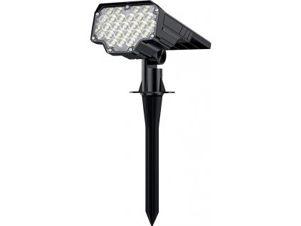 Venkovní solární LED světlo VIKING D26/650lm/2200mAh/3 režimy/IP65/instalace-zem i zeď