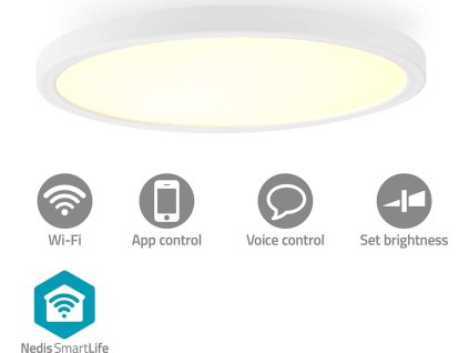 SmartLife Stropní světlo | Wi-Fi | RGB / Teplé až chladné bílé | Kulatý | Průměr: 290 mm | 1800 lm | 2700 - 6500 K | IP20 | Energetická třída: F | Android™ / IOS