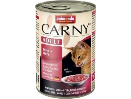 ANIMONDA konzerva CARNY Adult - hovězí, srdce 400g