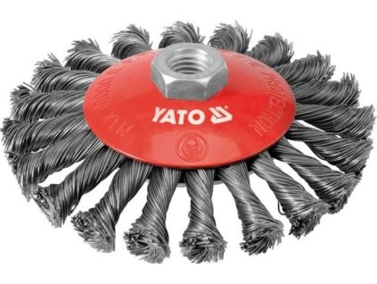 Kartáč drátěný boční M14 x 125 mm INOX