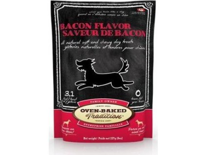 OBT All Natural soft & chewy BACON 227 g, přírodní pamlsek se slaninou