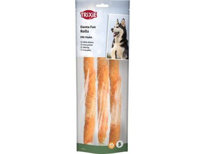 DentaFun tyčinka svázaná kuřecím masem 3 ks, 28 cm/250 g