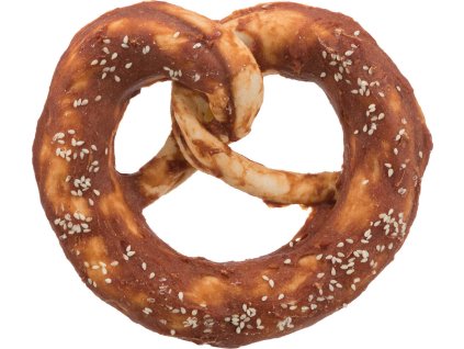 DentaFun Preclík, buvolí kůže obalená kachním masem (50 ks), ø10cm, 75 g/ks