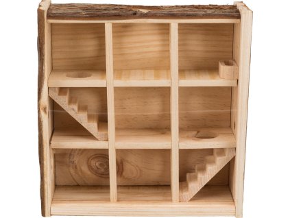 Natural Living věž/bludiště na hraní pro myši a zakrslé křečky, 3 poschodí 30x30x10 cm