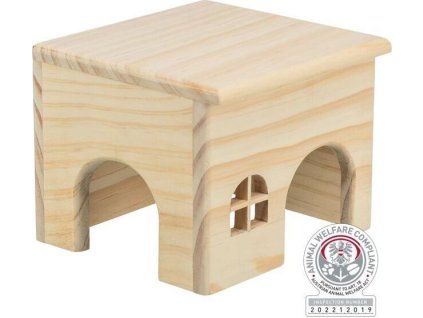 Dřevěný domek s rovnou střechou