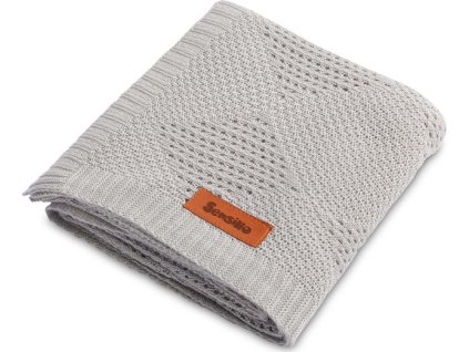 BAMBUSOVÁ DEKA 100% 100X80CM ŠEDÁ