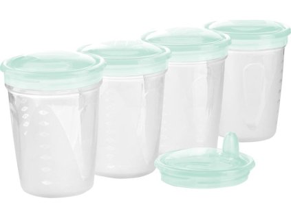 Sada nádobek s náustkem na pokrmy a mléko Baby Ono 200ml