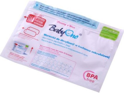 Sáčky pro sterilizaci v mikrovlnné troubě Baby Ono 5 ks