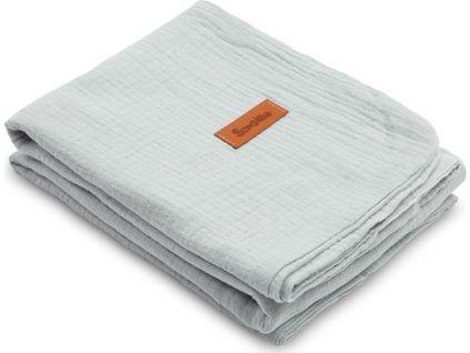 MUSLÍNOVÁ DEKA STŘÍBRNÁ 75x100