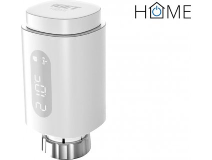 iGET HOME TS10 Thermostatic Radiator Valve - termostatická hlavice, Zigbee 3.0, LED LCD