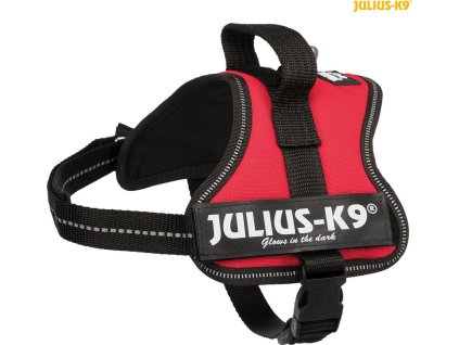 Julius-K9 silový postroj Mini-Mini/XS 40-53 cm/22 mm  - červená