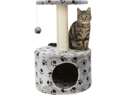 Škrábadlo TOLEDO 61 cm,  - šedé s tlapkami