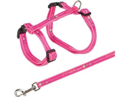 Postroj pro kočku s vodítkem XL GOOD LUCK 34-57cm/13mm