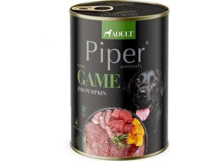 NEW PIPER se zvěřinou a dýní, konzerva pro psy 400g